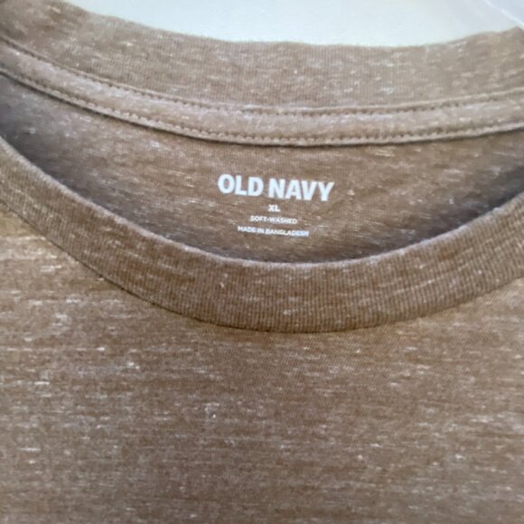 Men's Old Navy T-shirt size X Large Basic Tee Brown New - Picture 4 of 5
